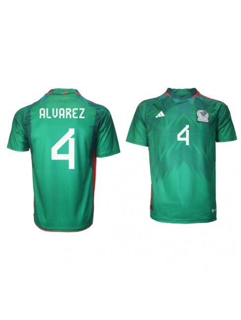Mexiko Edson Alvarez #4 Replika Hemmakläder VM 2022 Kortärmad